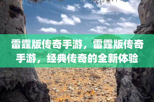 雷霆版传奇手游，雷霆版传奇手游，经典传奇的全新体验今晚必出三肖2025_2025新澳门精准免费提供·精确判断