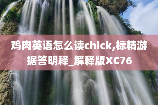 鸡肉英语怎么读chick,标精游据答明释_解释版XC76