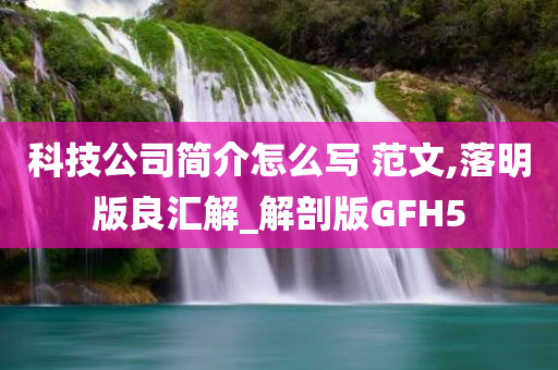 科技公司简介怎么写 范文,落明版良汇解_解剖版GFH5