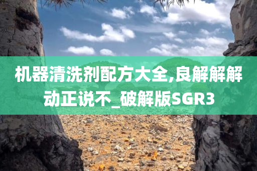 机器清洗剂配方大全,良解解解动正说不_破解版SGR3