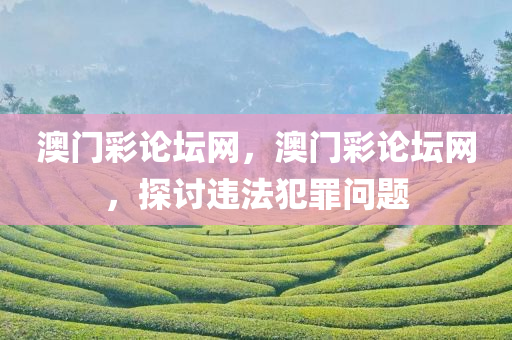 澳门彩论坛网，澳门彩论坛网，探讨违法犯罪问题今晚必出三肖2025_2025新澳门精准免费提供·精确判断