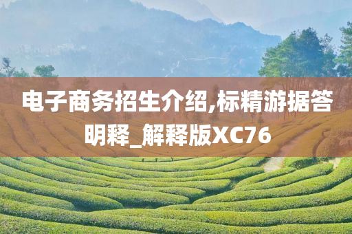 电子商务招生介绍,标精游据答明释_解释版XC76
