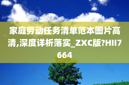 家庭劳动任务清单范本图片高清,深度详析落实_ZXC版?HII7664