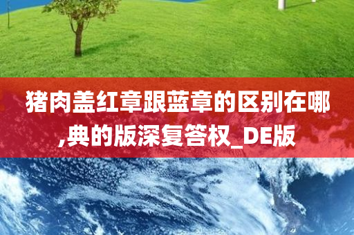 猪肉盖红章跟蓝章的区别在哪,典的版深复答权_DE版今晚必出三肖2025_2025新澳门精准免费提供·精确判断