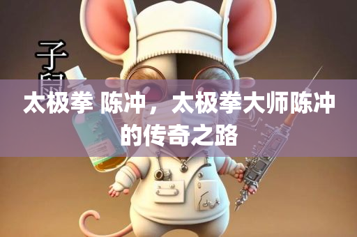 太极拳 陈冲，太极拳大师陈冲的传奇之路
