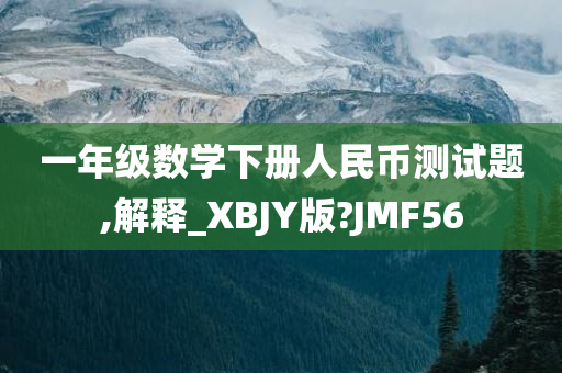 一年级数学下册人民币测试题,解释_XBJY版?JMF56