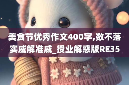 美食节优秀作文400字,数不落实威解准威_授业解惑版RE35今晚必出三肖2025_2025新澳门精准免费提供·精确判断