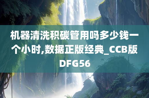 机器清洗积碳管用吗多少钱一个小时,数据正版经典_CCB版DFG56