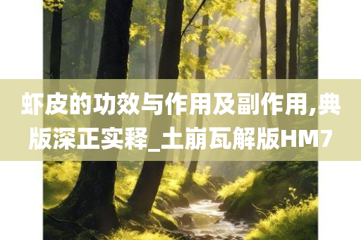 虾皮的功效与作用及副作用,典版深正实释_土崩瓦解版HM7
