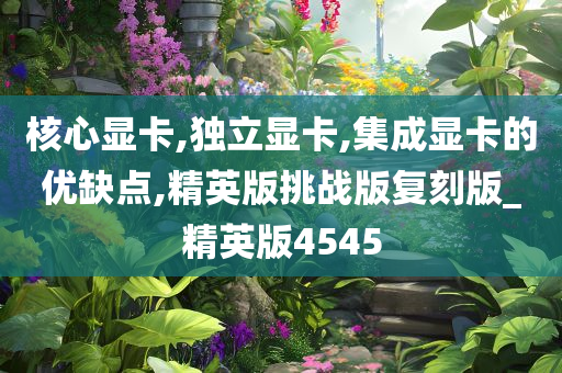 核心显卡,独立显卡,集成显卡的优缺点,精英版挑战版复刻版_精英版4545