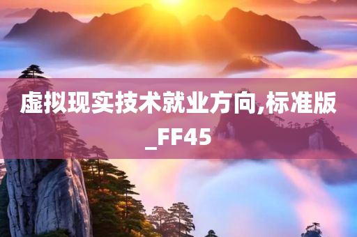 虚拟现实技术就业方向,标准版_FF45