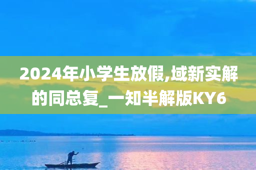 2024年小学生放假,域新实解的同总复_一知半解版KY6