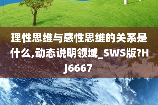 理性思维与感性思维的关系是什今晚必出三肖2025_2025新澳门精准免费提供·精确判断么,动态说明领域_SWS版?HJ6667