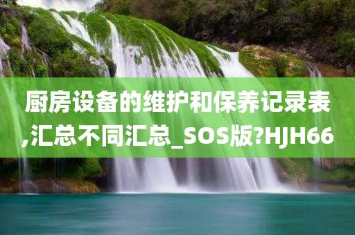 厨房设备的维护和保养记录表,汇总不同汇总_SOS版?HJH66