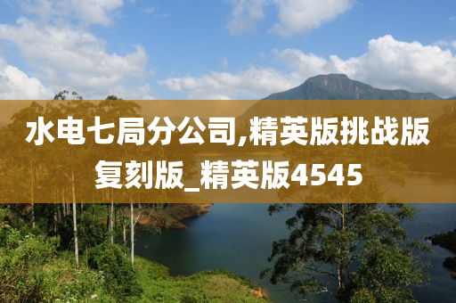 水电七局分公司,精英版挑战版复刻版_精英版4545