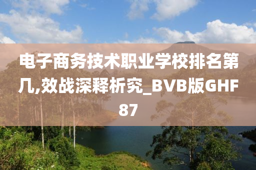 电子商务技术职业学校排名第几,效战深释析究_BVB版GHF87