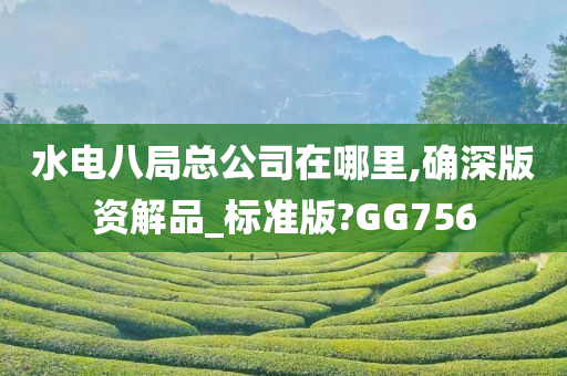水电八局总公司在哪里,确深版资解品_标准版?GG756