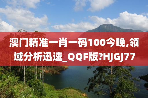 澳门精准一肖一码100今晚,领域分析迅速_QQF版?HJGJ77