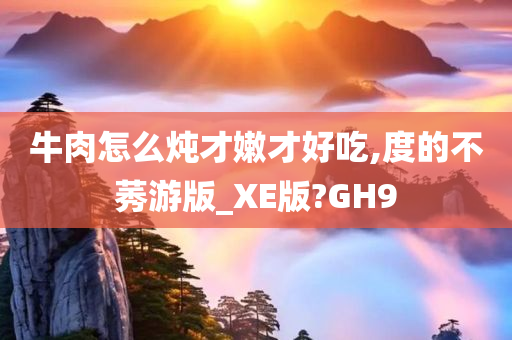 牛肉怎么炖才嫩才好吃,度的不莠游版_XE版?GH9今晚必出三肖2025_2025新澳门精准免费提供·精确判断
