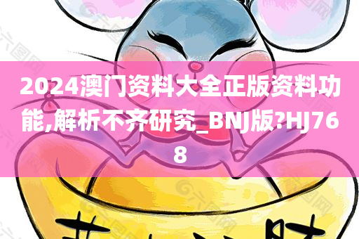 2024澳门资料大全正版资料功能,解析不齐研究_BNJ版?HJ768