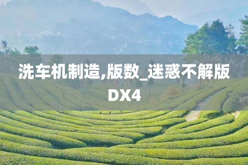 洗车机制造,版数_迷惑不解今晚必出三肖2025_2025新澳门精准免费提供·精确判断版DX4