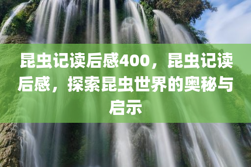 昆虫记读后感400，昆虫记读后感，探索昆虫世界的奥秘与启示今晚必出三肖2025_2025新澳门精准免费提供·精确判断