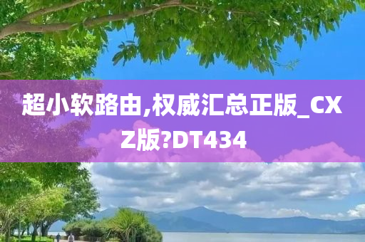 超小软路由,权威汇总正版_CXZ版?DT434