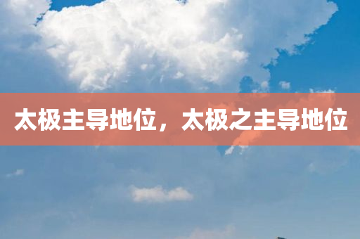 太极主导地位