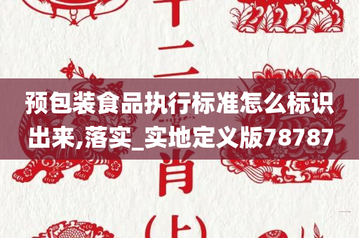 预包装食品执行标准怎么标识出来,落实_实地定义版78787