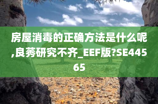 房屋消毒的正确方法是什么呢,良莠研究不齐_EEF版?SE44565今晚必出三肖2025_2025新澳门精准免费提供·精确判断