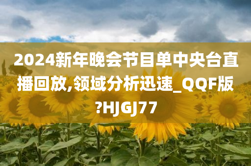 2024新年晚会节目单中央台直播回放,领域分析迅速_QQF版?HJGJ77