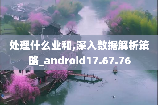 处理什么业和,深入数据解析策略_android17.67.76