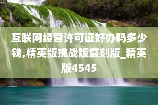 互联网经营许可证好办吗多少钱,精英版挑战版复刻版_精英版4545