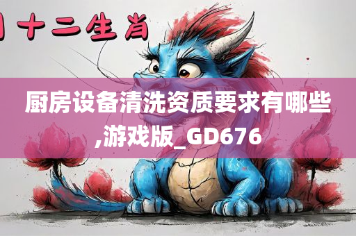 厨房设备清洗资质要求有哪些,游戏版_GD676