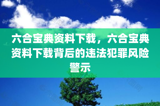 六合宝典资料下载，六合宝典资料下载背后的违法犯罪风险警示