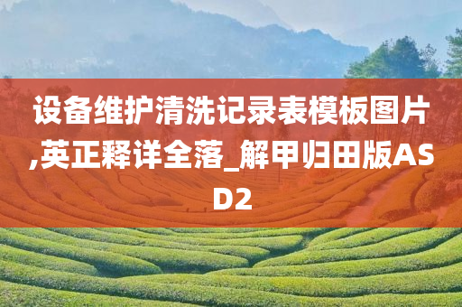 清洗记录表