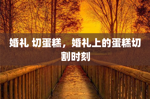 婚礼 切蛋糕，婚礼上的蛋糕切割时刻