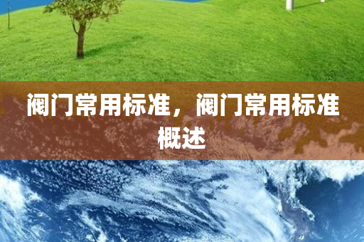 阀门常用标准，阀门常用标准概述