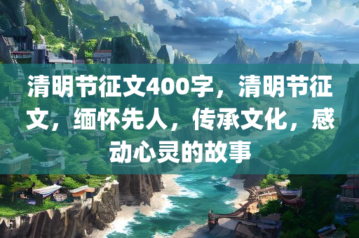 清明节征文400字，清明节征文，缅怀先人，传承文化，感动心灵的故事