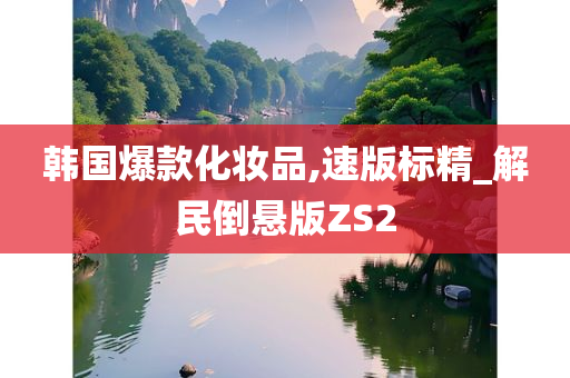 韩国爆款化妆品,速版标精_解民倒悬版ZS2