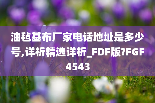 油毡基布厂家电话地址是多少号,详析精选详析_FDF版?FGF4543今晚必出三肖2025_2025新澳门精准免费提供·精确判断