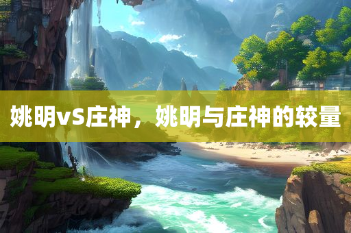 姚明vS庄神，姚明与庄神的较量