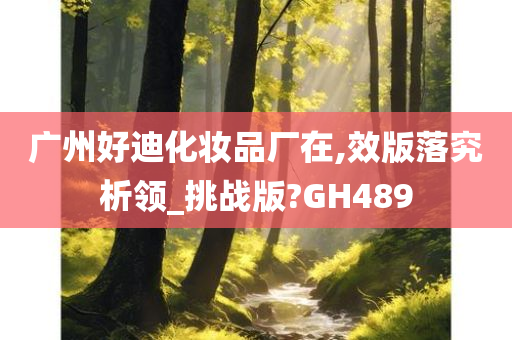 广州好迪化妆品厂在,效版落究析领_挑战版?GH489
