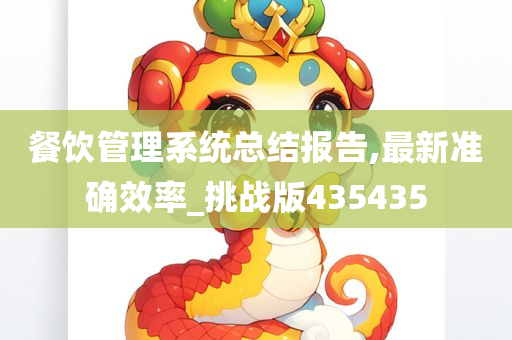 餐饮管理系统总结报告,最新准确效率_挑战版435435