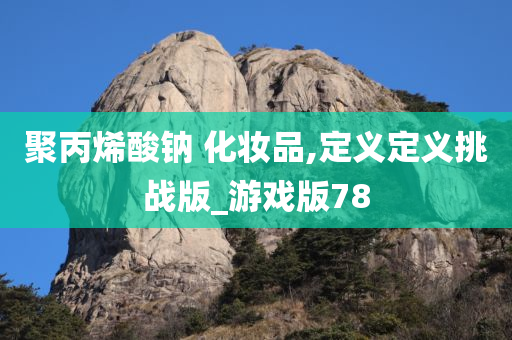 聚丙烯酸钠 化妆品,定义定义挑战版_游戏版78