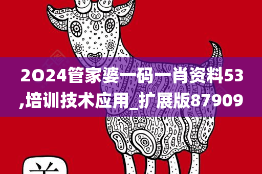 2O24管家婆一码一肖资料53,培训技术应用_扩展版879090