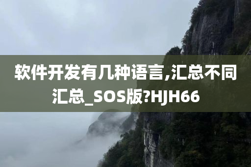 软件开发有几种语言,汇总不同汇总_SOS版?HJH66