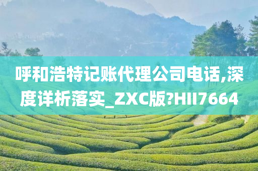 呼和浩特记账代理公司电话,深度详析落实_ZXC版?HII7664