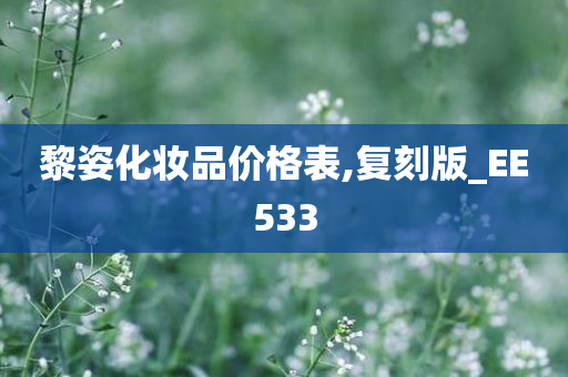 黎姿化妆品价格表,复刻版_EE533