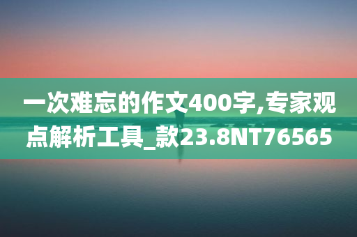 一次难忘的作文400字,专家观点解析工具_款23.8NT76565